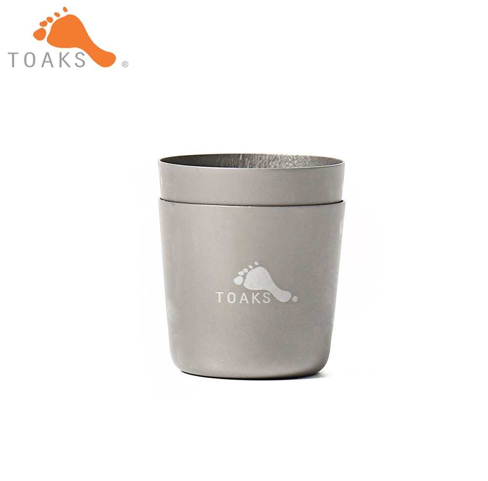 TOAKS – verre à Shot SG-02 en titane ultraléger de , verres à vin, Whisky, pour Camping en plein air, 30ml, 2 pièces