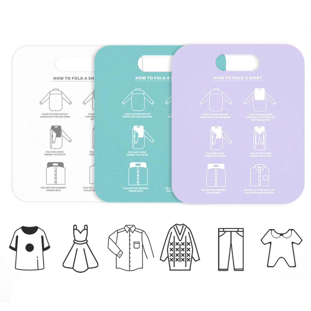 Household Shirt Folding Board Clothes Folder Closet Fold Save Time Quick Clothes Folding Board Clothes Holder