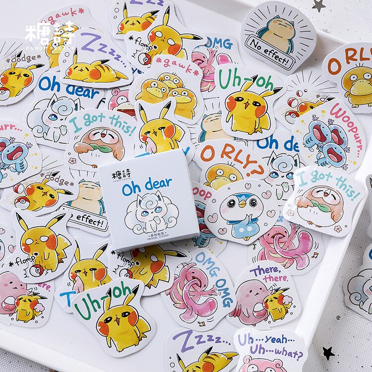 45 stks/pak Briefpapier Stickers Kawaii Dieren Dagboek Planner Decoratieve Mobiele Stickers Scrapbooking DIY Craft Stickers