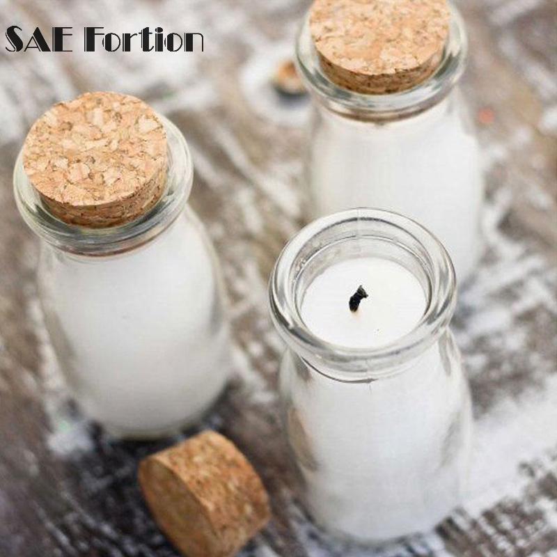 10pcs/lot Mini Small Tiny Clear Cork Stopper Glass Bottles Vials Decoration Kit Mini Glass Bottles With Corks