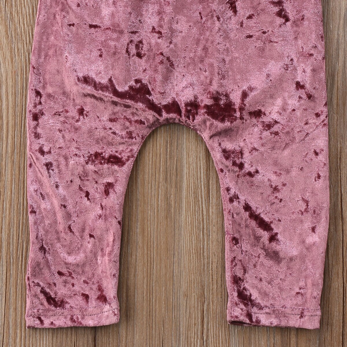 Focusnorm 0-5y baby jenter fløyel romper ermeløs fast belte uformelt sommer jumpsuits antrekk