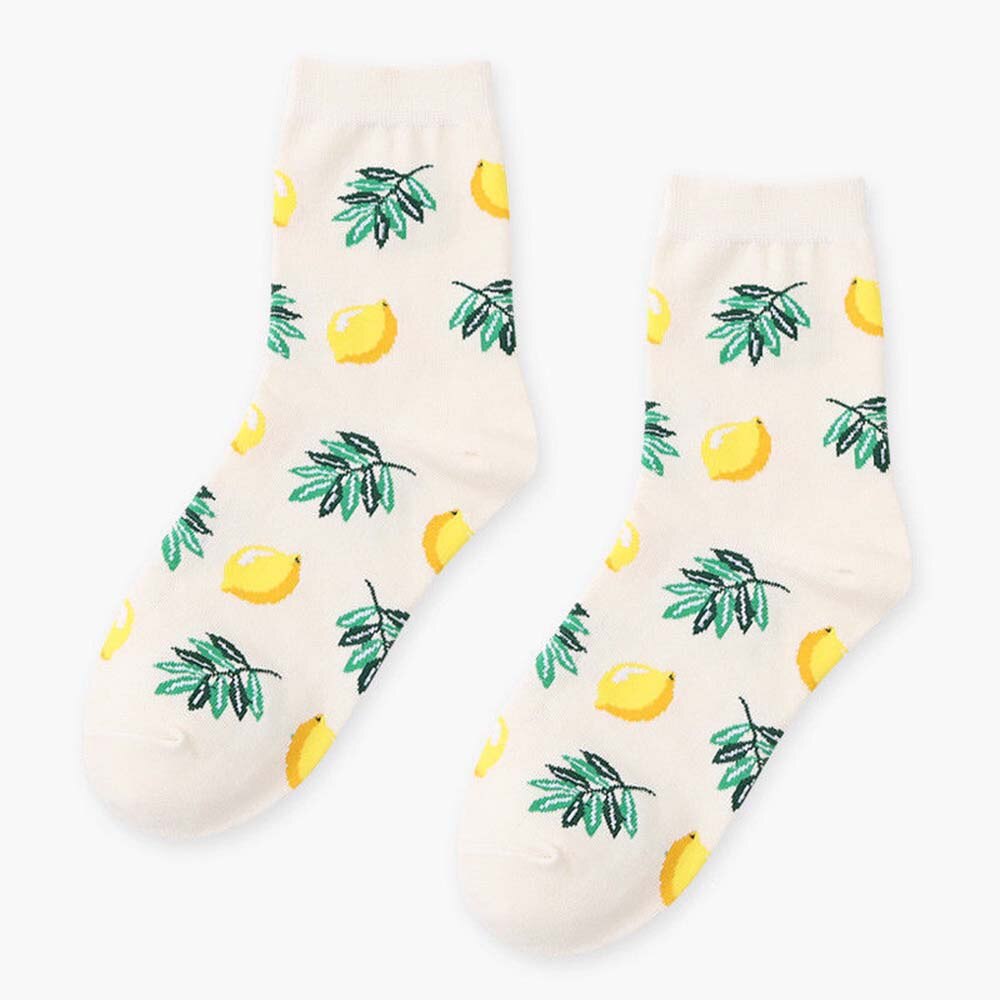 Novelty Graphic Socks Men Women Cotton Socks Friut Avocado Printed Sports Funny Socks Christmas