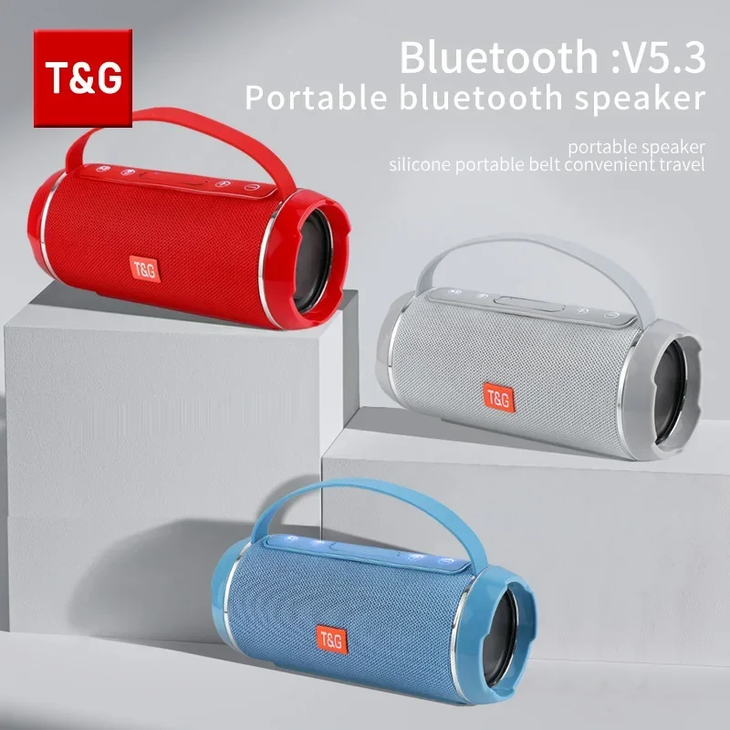 T&g  tg116c bluetooth højttalere trådløs kraftfuld bærbar højttalerboks udendørs højttaler subwoofer musikcenter boombox med radio