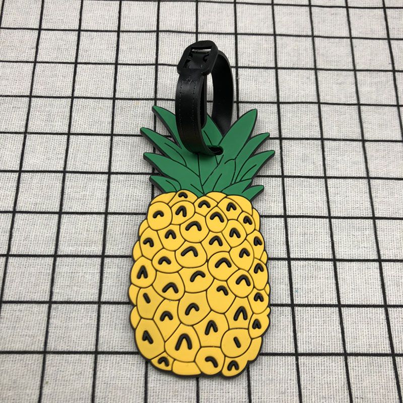 ananas Accessori Da Viaggio Creativo Bagagli etichetta gel di Silice Valigia ID Indirizzo titolare Bagaglio Imbarco etichetta Etichetta Portatile: 2