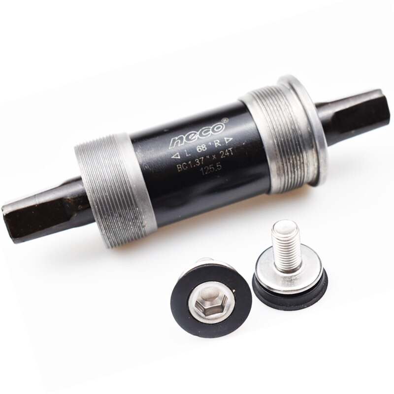 Neco-soporte inferior para bicicleta, Agujero cuadrado, 68mm, eje de pedalier BB MTB, 110,5, 113, 115, 118, 120, 121,5, 122,5, 124,5