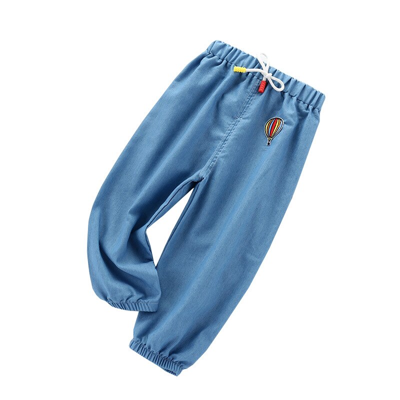 Baby drenge piger tøj tegneserie mønster print tøj børn jeans børn bukser sommer afslappet denim bukser piger jeans: Jp0802- qingqiqiu / 12m