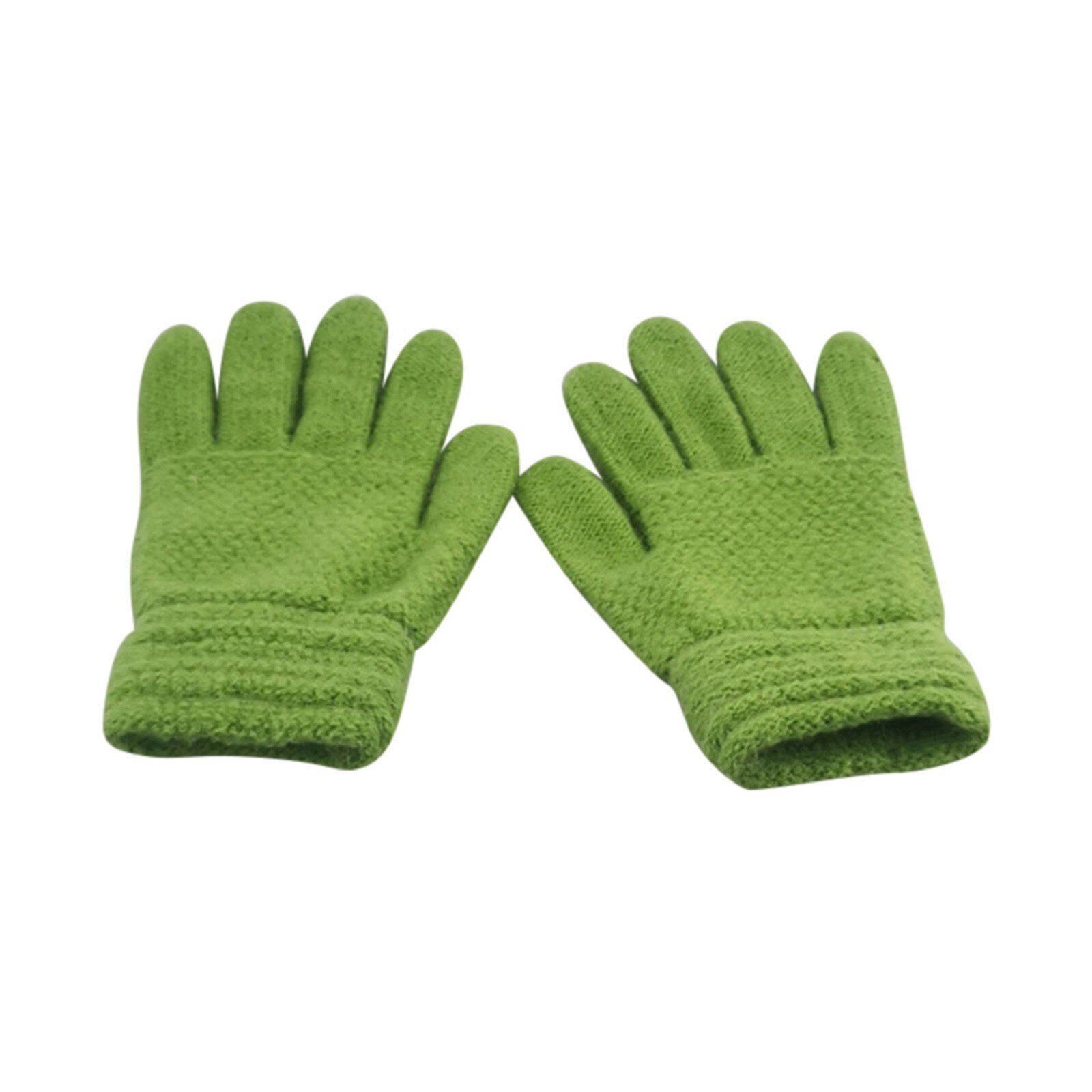 Kinderen Kids Winter Warm Thicken Handschoenen Effen Gebreide Flip Vinger Wanten Handschoenen Voor Kinderen Peuter Kids Gebreide Volledige Vinger: GN