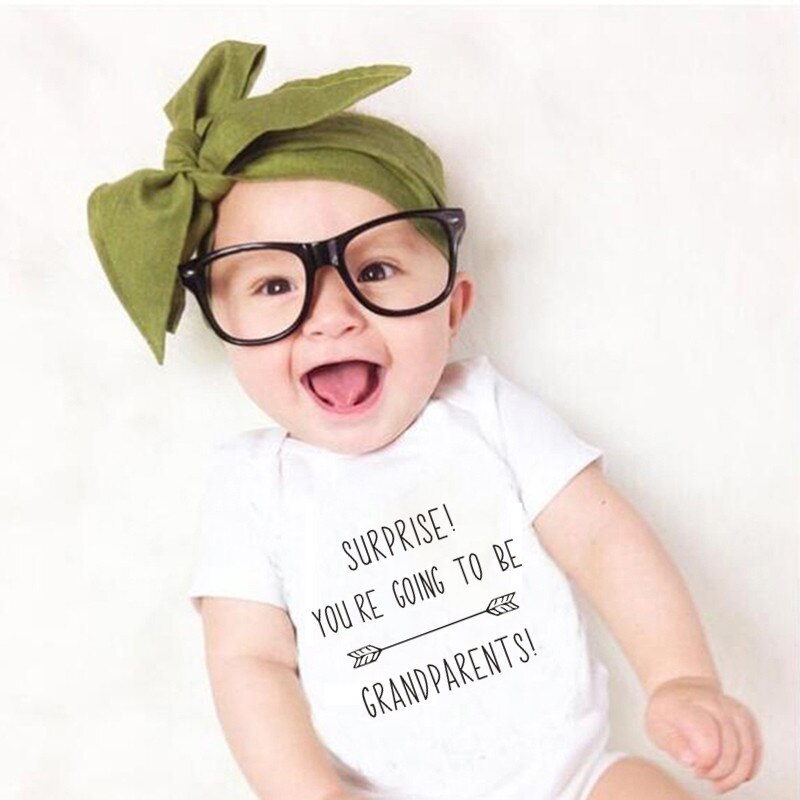 U gaat Worden Grootouders Grappige Brief Afdrukken Baby Onesie Zwangerschap Aankondiging Onesie Kleding Baby Jongens Meisjes Bodysuit