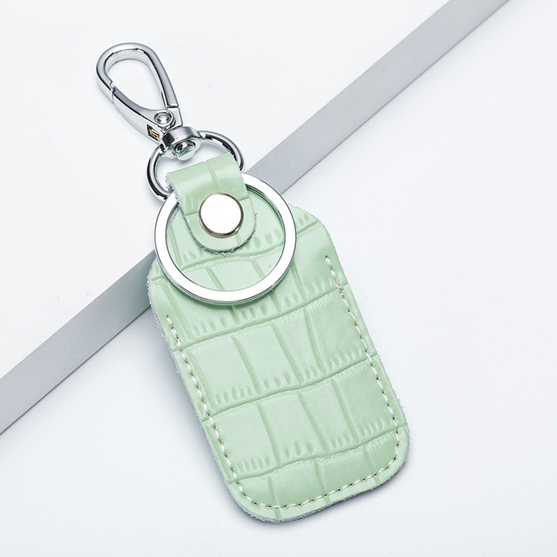 Pu Lederen Card Cover Voor Starline S96 Alarm Tag Intercom Sleutel Toegang Entree Kaart Set Autosleutel Houder Guard Kaart protecter: light rectangle