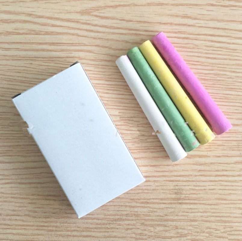 4 unids/caja tiza sin polvo pluma yeso pintura Graffiti pluma blanco tiza pizarra pluma Papelería para manualidades Accesorios