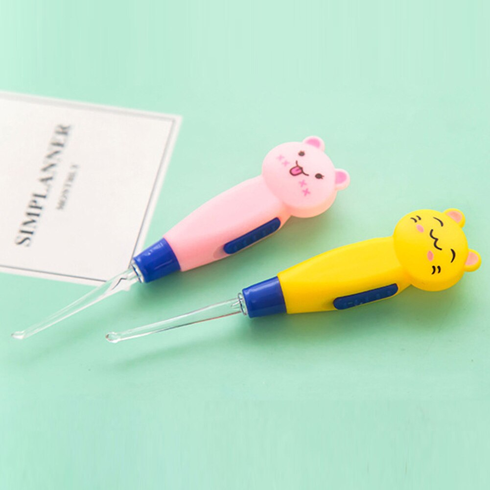 Baby Volwassenen Zorg Oren Schoonmaken Met Licht Oorsmeer Lepel Graven Lichtgevende Graven Oor Japanse Stijl