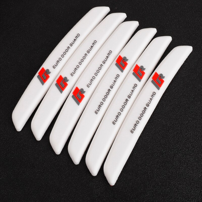 Protector de puerta de coche, 6 uds., para Borde de esquina, Protector de protección de moldura embellecedora, Protector de rayas, barra de Tope de puerta de coche: 5