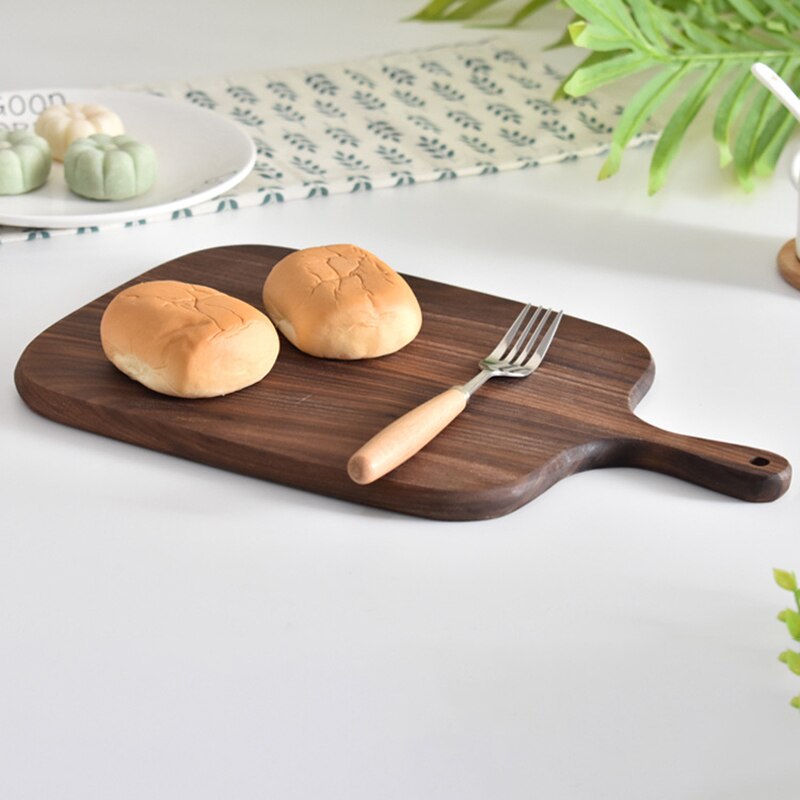 Chopping Boards Solid Wood Cutting Board Black Walnut Pizza Board Whole Wood Steak Bread Board Cutting Fruit