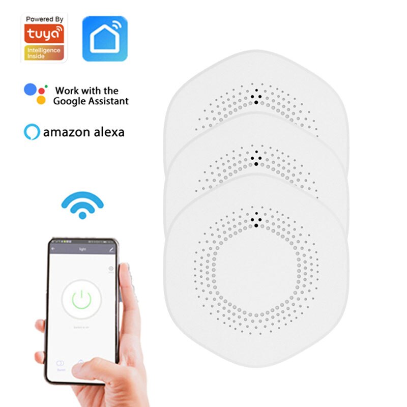 Tuya Zigbee3.0 Home Smart Temperature And Humidity Sensor Compatible With Alexa Google Home Smart Home
