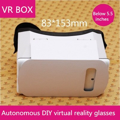 Autonome DIY Virtual Reality Bril Draagbare Google Kartonnen 3D VR Bril VR Doos 2.0 Voor iphone samsung 4.0-5.5 inch telefoons