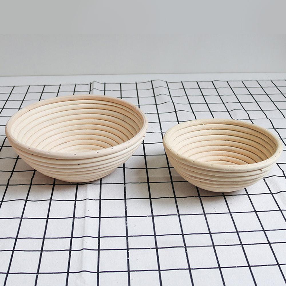 Multi-size Natural Rattan Fermentation Wicker Basket Country Baguette Dough French Bread Mass Proofing Baskets