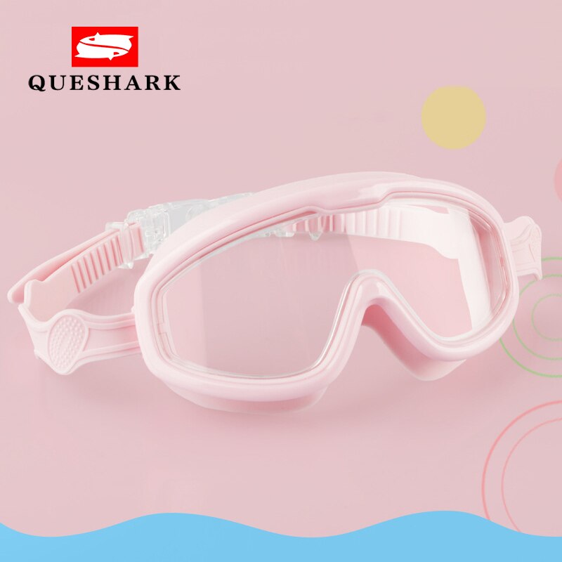 Childrens Zwembril Jongens Meisjes Hd Transparant Groot Frame Zwemmen Bril Kindje Waterdicht Anti-Fog Swim Eyewear