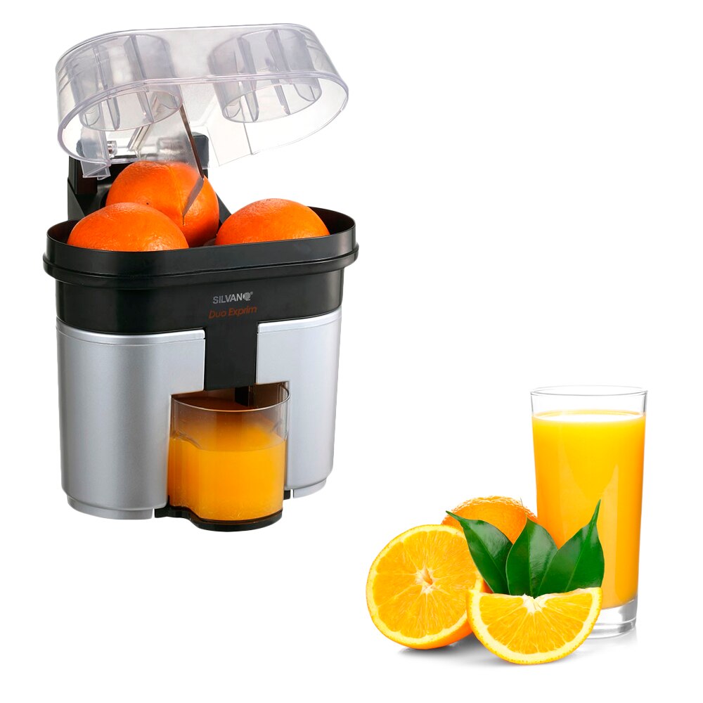 Exprimidor de naranja electrico, cortador, doble, gris, potente, rapido, seguro, desmontable, portatil, limpio, cocina, exprimidor, exprimidor de naranja