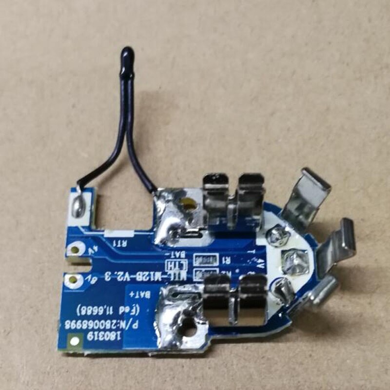 Dawupine M12 Batterij Plastic Case (Geen Batterij Mobiele) pcb Printplaat Voor Milwaukee 12V 1.3Ah 1.5Ah 48-11-2411 Li-Ion Batterij: PCB