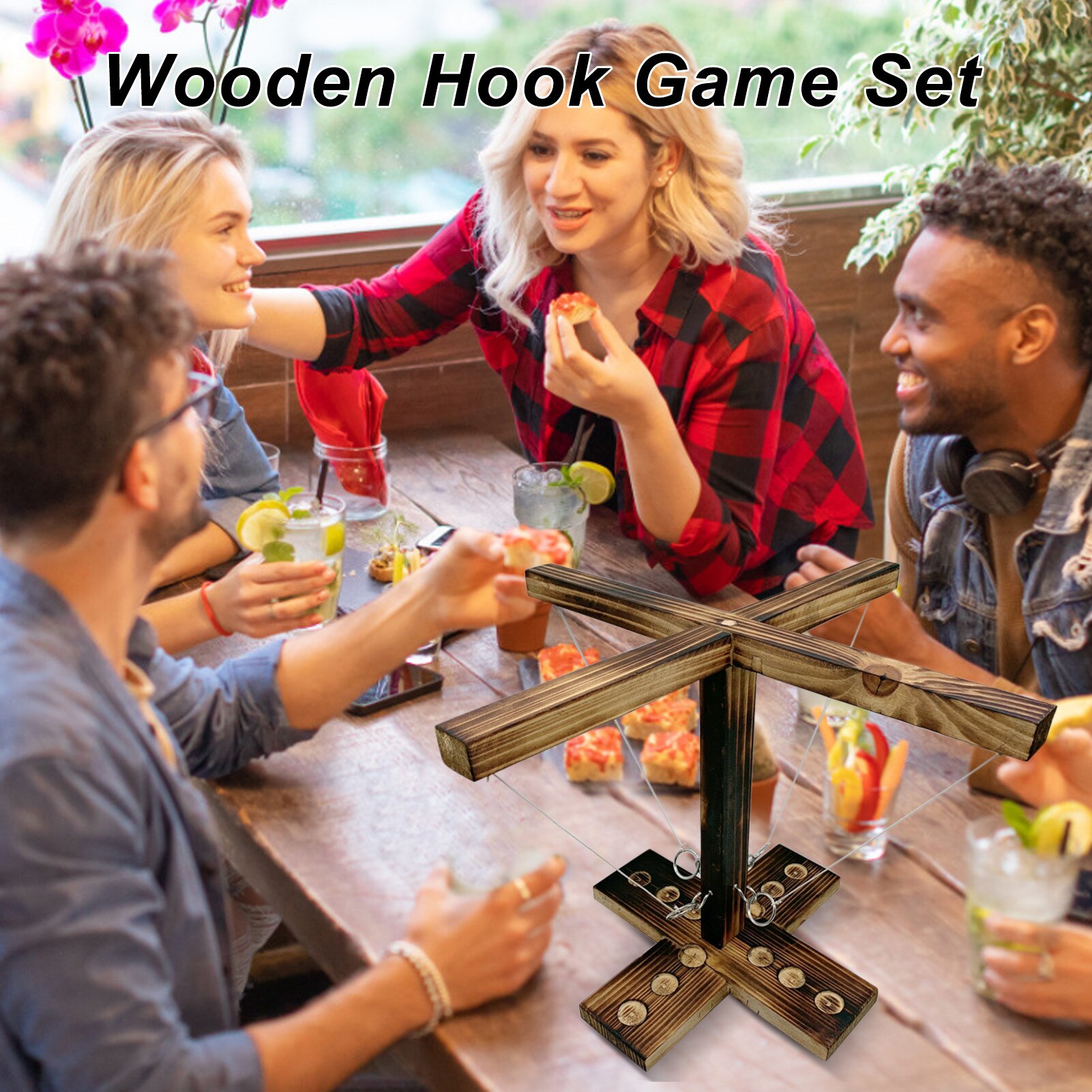 Ring Toss Haak Board Games Gooien Klittenband 4 Mensen Interactieve Play Drinken Spel Kinderen Volwassen Party Home Fidget speelgoed