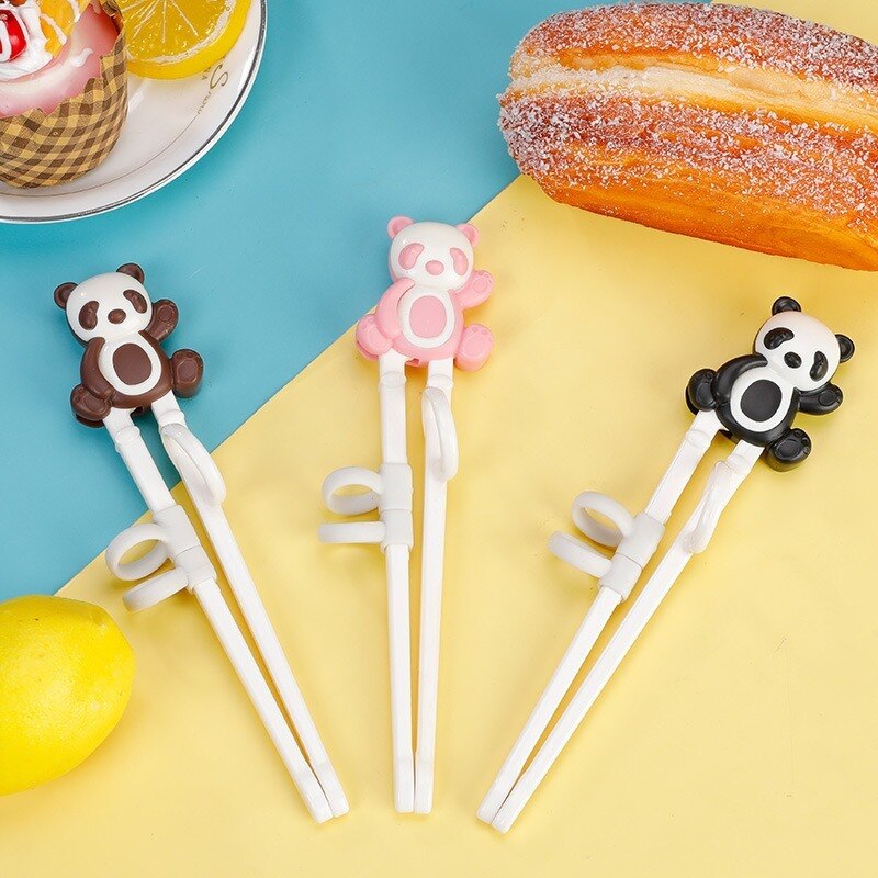 Cute Chopsticks for Kids Cartoon Learning ChopSticks Reusable Finger Positioning Training Chopsticks Children Tableware Set