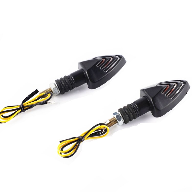 2X Dynamic Amber/Red Motorcycle Turn Signal Lights – Universal Fit For Suzuki Kawasaki Honda – IP67 Waterproof, CANbus