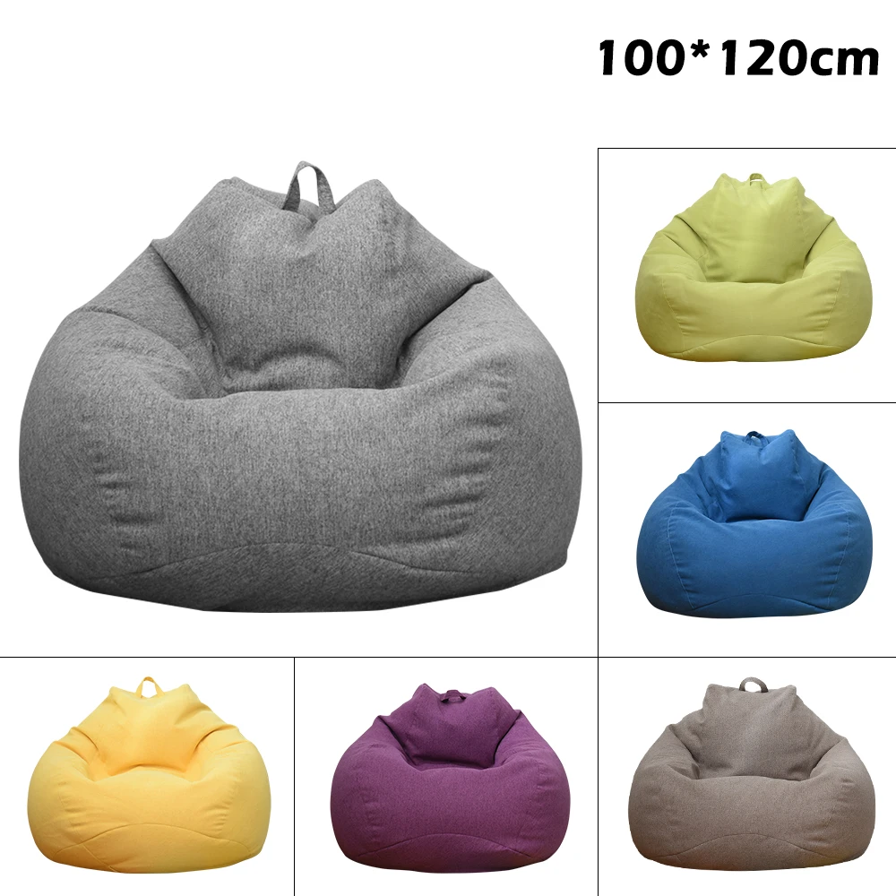 Sofás perezosos sin relleno para adultos, silla tipo Bean Bag, sala de estar sofá para, dormitorio, hogar, Tatami, tumbona, asiento