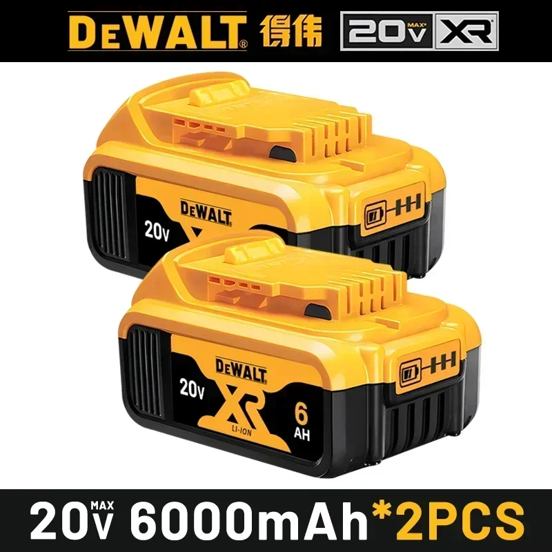 Original DEWALT battery, 20V-60V 6AH, 9AH rechargeable lithium-ion battery, DEWALT charger, DCB115, DCB118, DEWALT tool battery: Burgundy