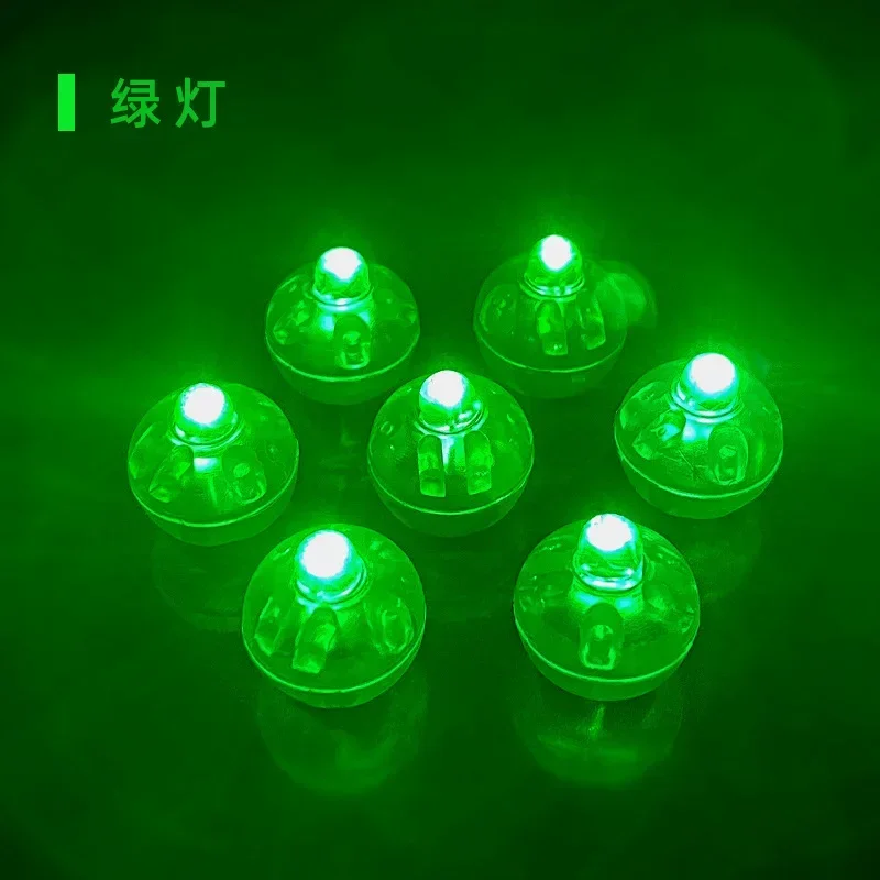 Flash LED Miniature/boule ronde monochrome, bricolage maison de poupée/bureau de Table de sable, accessoire de matériaux lumineux: L / vert clair