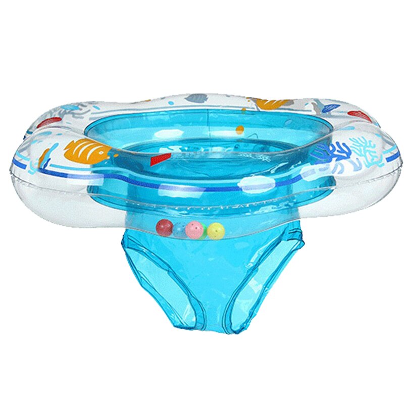 1 Pcs Baby Swimming Ring Inflatable Boat Raft Rings Toy Baby Double Airbags Floating Inflatable Kickboard Three Color: Blue