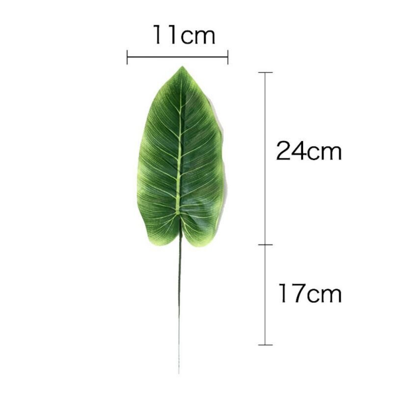 5PCS/Set Home Simulation Leaf Artificial Leaf Tropical Palm Leaves For Hawaiian Luau Party Jungle Beach Theme Party Decorations.: 4