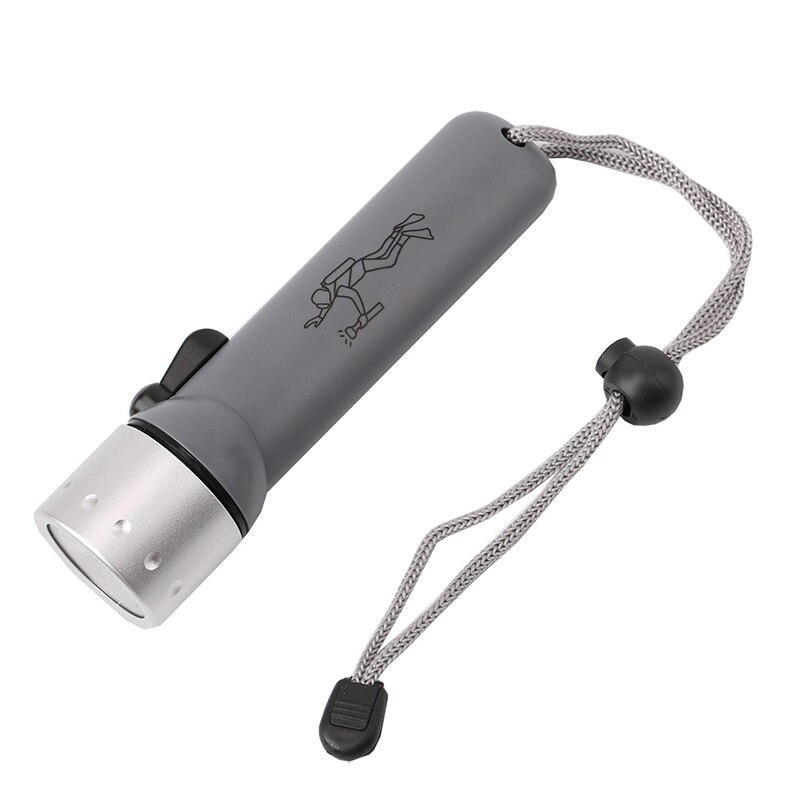 Duikzaklamp, led-zaklamp, waterdicht, superhelder voor noodgevallen thuis, buiten, sal 99: Grijs