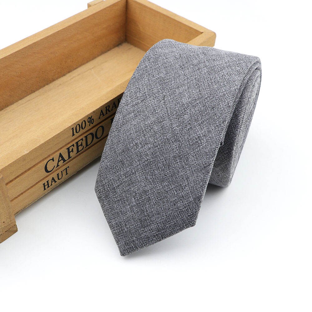 Cravate à carreaux en laine et coton pour homme, vêtement de loisirs, couleur foncée, couleur unie, idéal pour les affaires: 32