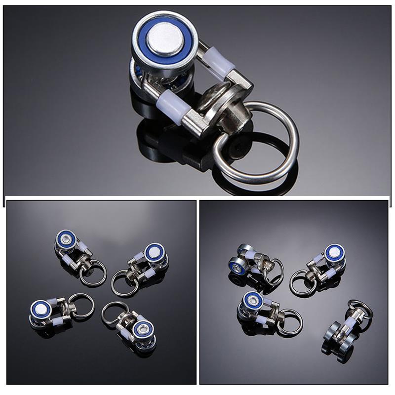 10 stks Gordijn Accessoires Metalen Lagerrol Alle Legering Lager Wiel Gordijn Spoor Roller Metalen Gordijn Katrollen Gordijn