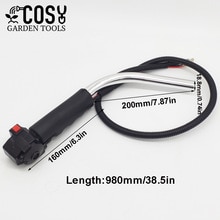 Throttle Handle Switch Right Control with Trigger Cable For Brushcutter Grass Trimmer Lawn Mower