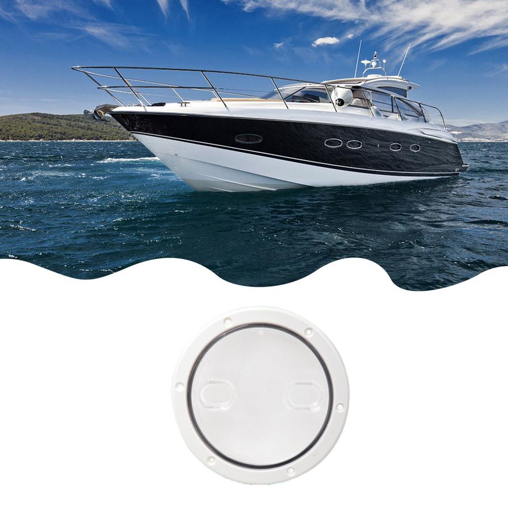 4/6 Inch Round Access Cover Weather-Resistant Detachable Inspection Plate Boat Deck Screw Out Hatch Cover Boat Accessories