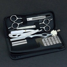 5.5" sharp scissors cut hair scissors thinning scissors pinking barber razor edge haircut cabelereiro hair cutting scisors