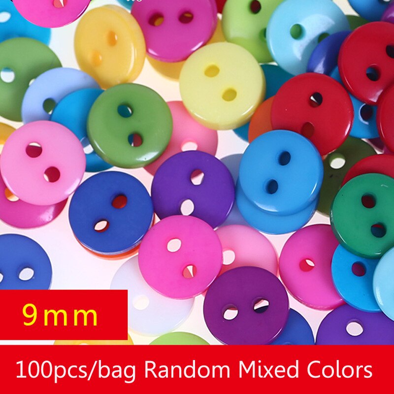 100 Stuks Plastic Knoppen Voor Craft Ronde Naaien Scrapbooking Diy Educatief Speelgoed Voor Kinderen Kleuterschool Schilderen Accessoires