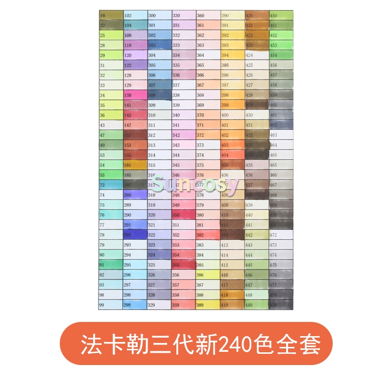 Finecolour-pincel suave de doble punta EF102, rotuladores profesionales para dibujo y arte, 480 colores