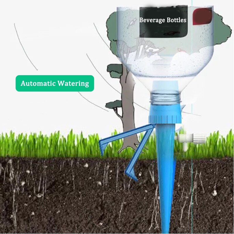 Automatisk drypvanding vandingssystem automatisk vanding spike til planter blomst indendørs husholdningsvandere flaske drypvanding