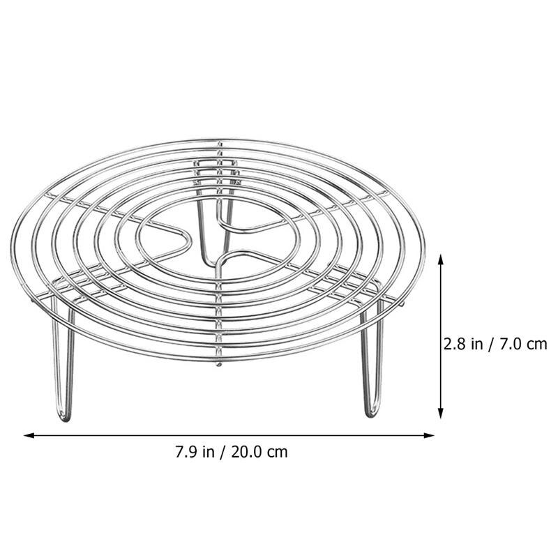 Stainless Steel Steamer Rack MultiPurpose Round Cooling Rack for Steaming Grandado
