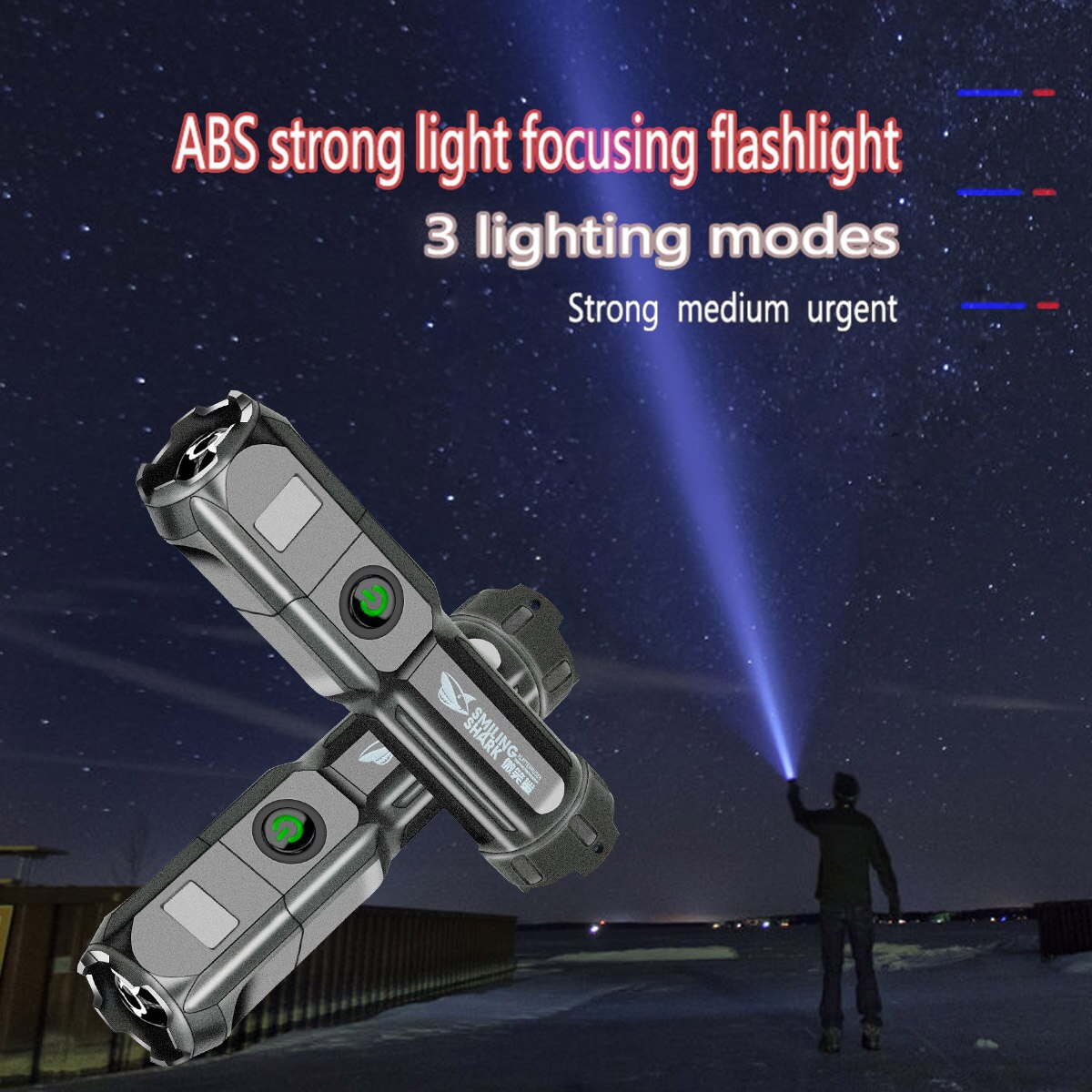 Flashlight Strong Light Rechargeable Zoom Giant Bright Xenon Special Forces Home Outdoor Portable Led Luminous Flashlight