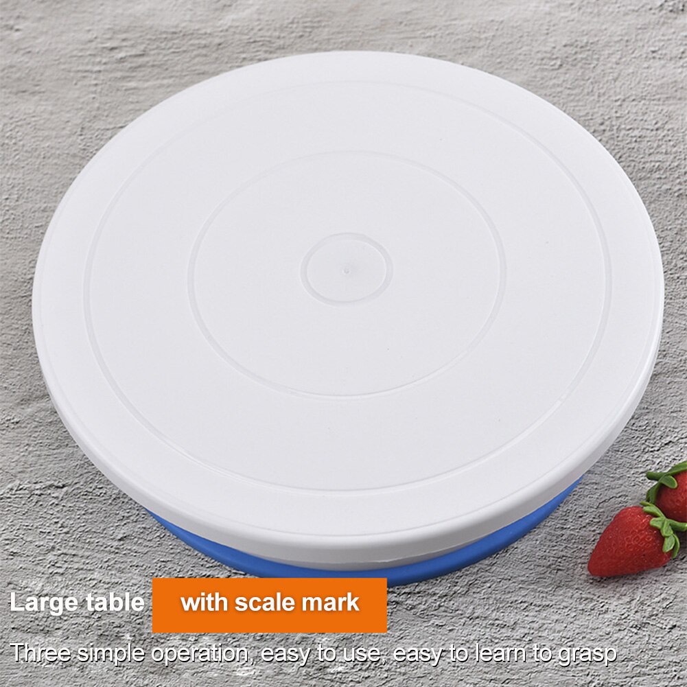 11inch Restaurant Food Making Display Platform Rotating Cake Turntable Storage Stand Multifunction For Decorating Dessert DIY