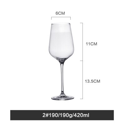 Transparent lead-free crystal glass wine glasses large wine glasses wine glasses champagne glasses goblet: B