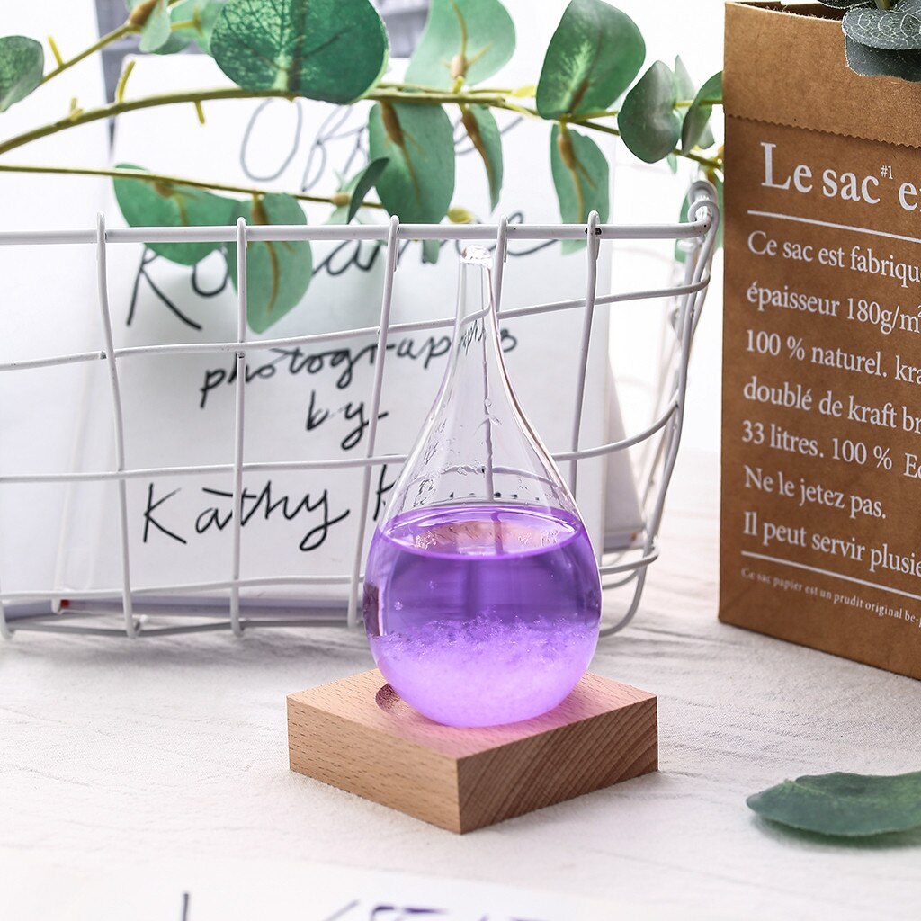 Unique Weather Crystal Bottle Water Shape Glass Decor home borosilicate droplet ornaments Home Decor Crafts1221: PP