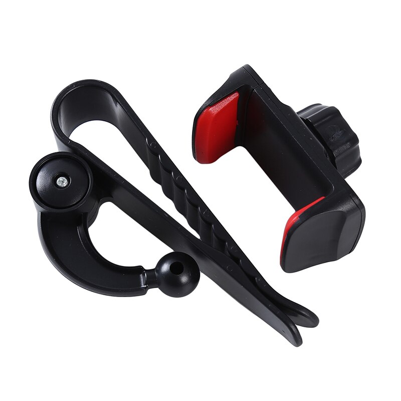 Universele auto mobiele telefoonhouder, auto zonneklep gps telefoonhouder: Rood