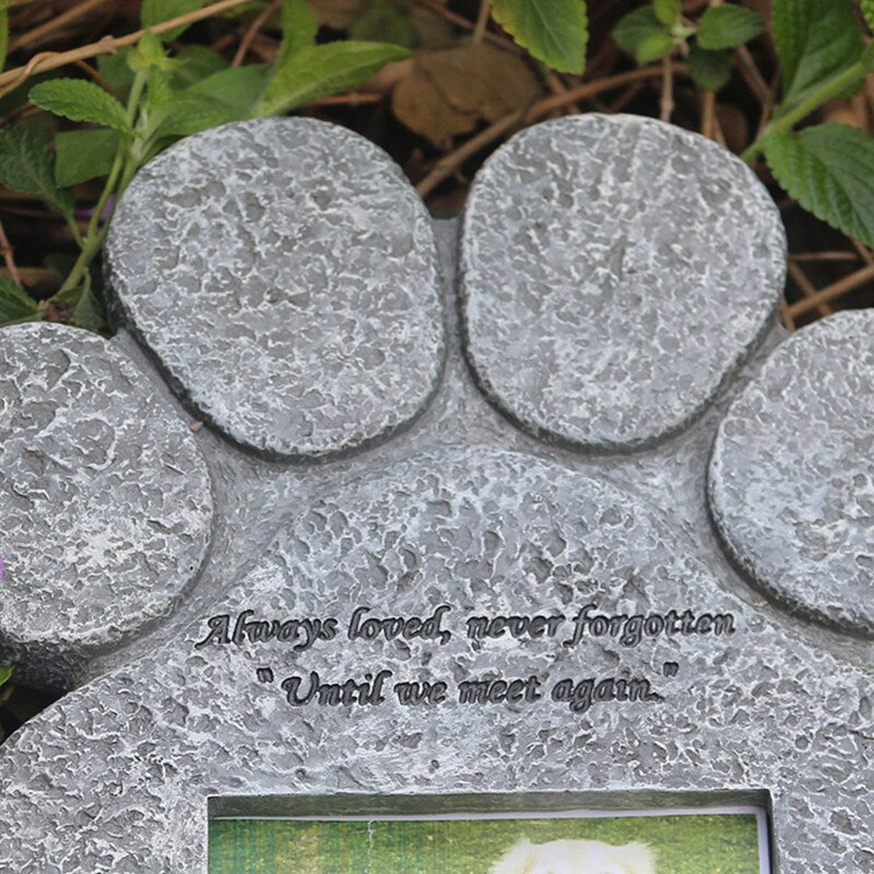 Kæledyr hund gravsten hund mindesmærke hund mindesmærke gravsten til haven baggård grav dekorationer markører