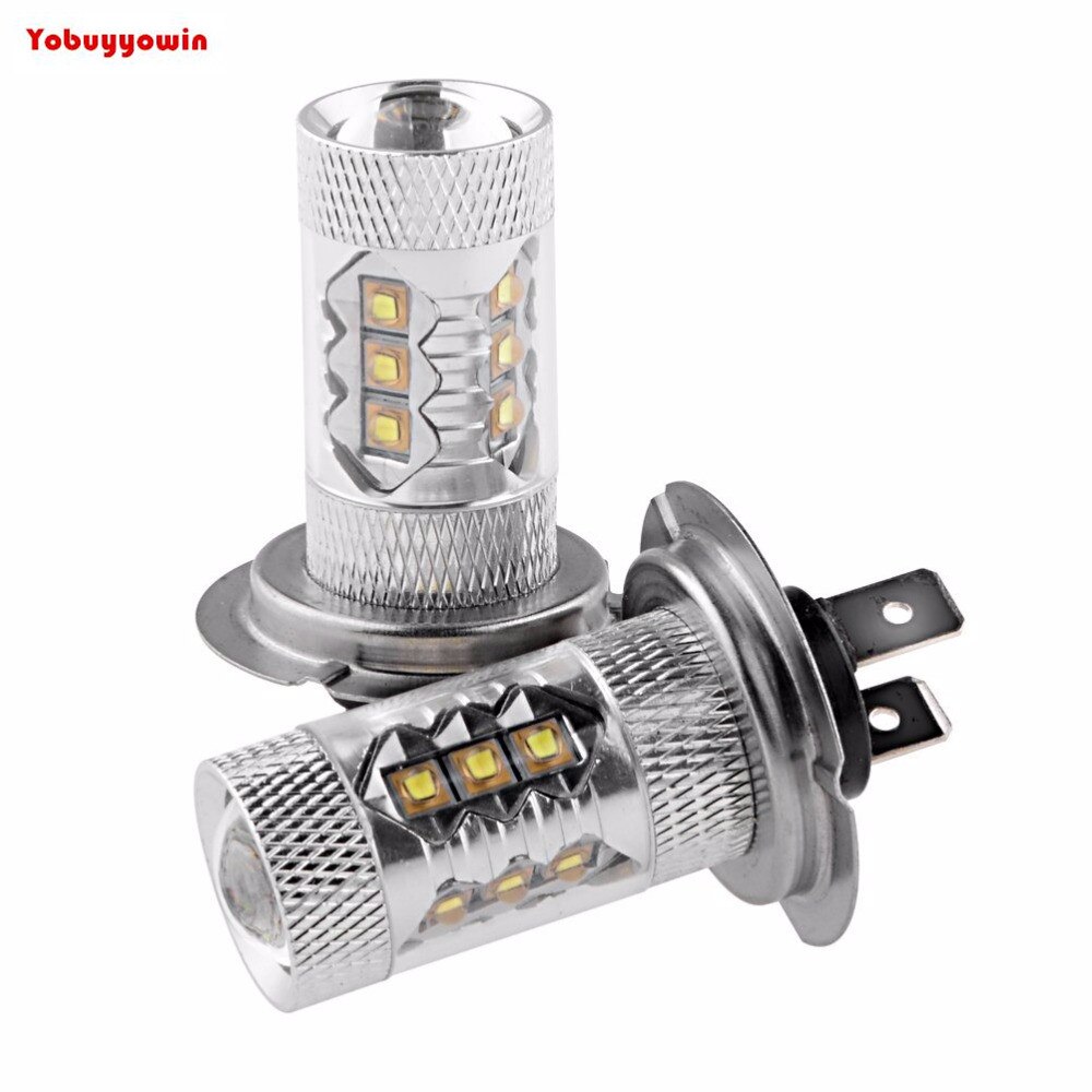2X80W Stage3 H7 Cree Chips Led Fog Light Lamp Voor Chevrolet Dodge Bombillas H7 80W Led Luz Blanco Coche