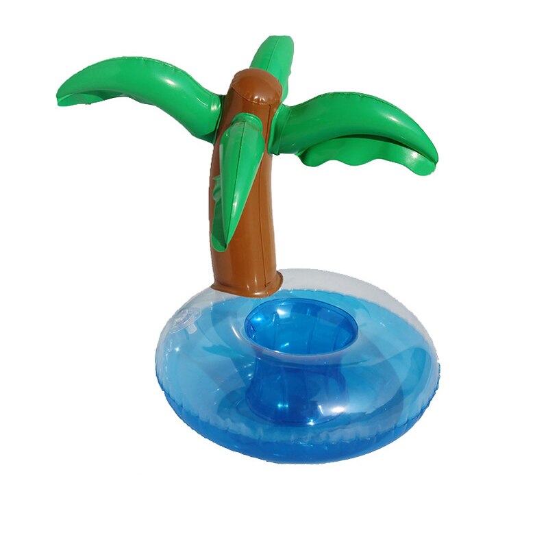 Verano cubo nube Arco Iris portavasos inflable piscina flotador cerveza beber enfriador Mesa Bar bandeja playa natación anillo: Tree Cup Holder