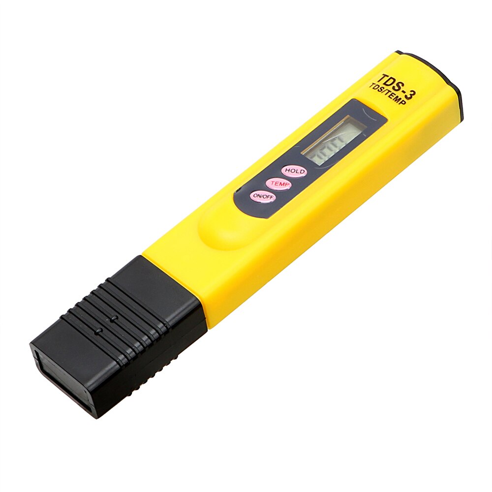 NICEYARD – compteur d'eau numérique LCD, testeur de , stylo de test, température/PPM 0-9999 PPM, filtre de pureté de l'eau, outils de mesure: YELLOW